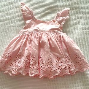 Gap baby girls light pink dress 18-24 mnths
